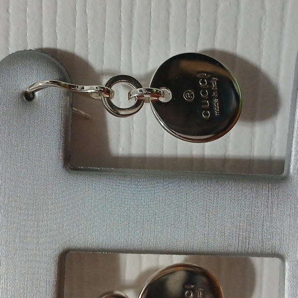 New gucci earrings Authentic dangle signature sterling silver Ag 925 mark - Picture 15 of 17